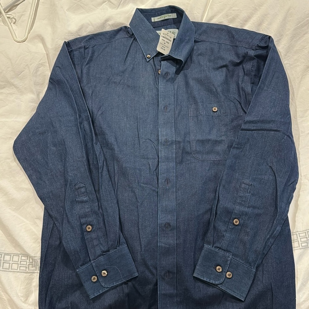 Orvis índigo pure cotton shirt
